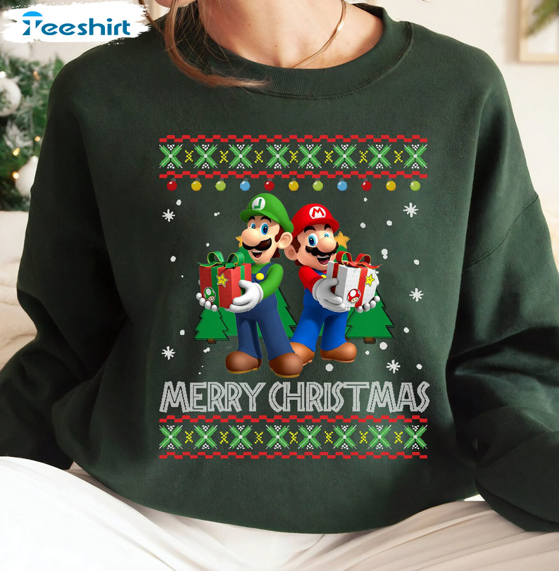 Merry mario clearance sweater