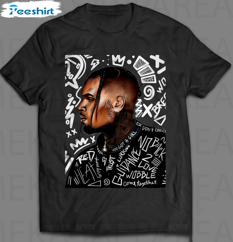 Chris Brown Trendy Shirt, Chris Brown Singer Crewneck Unisex T-shirt