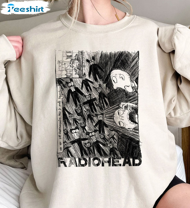 Radiohead 90s Band Shirt, Trending Unisex T-shirt Short Sleeve