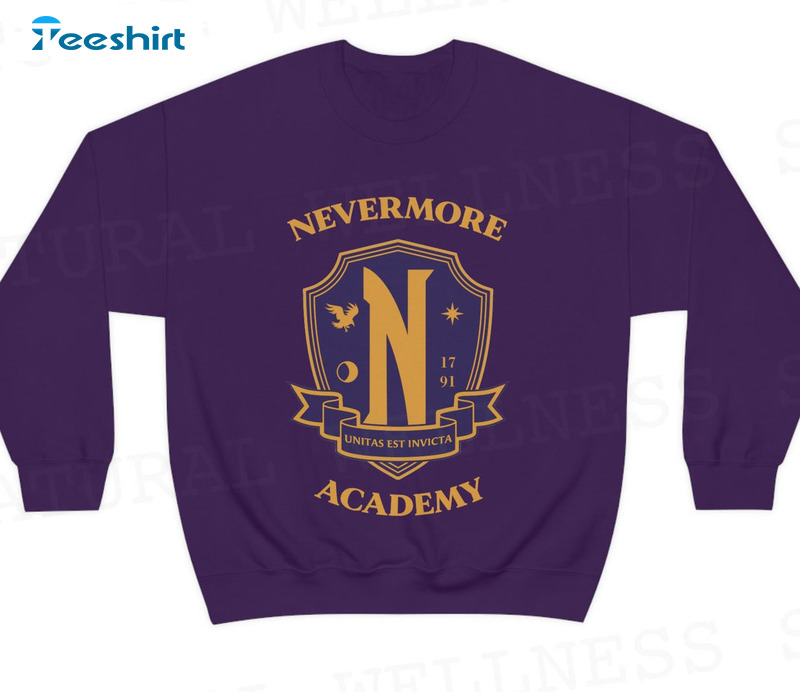 Nevermore Academy Shirt, Wednesday Addams Sweatshirt Hoodie