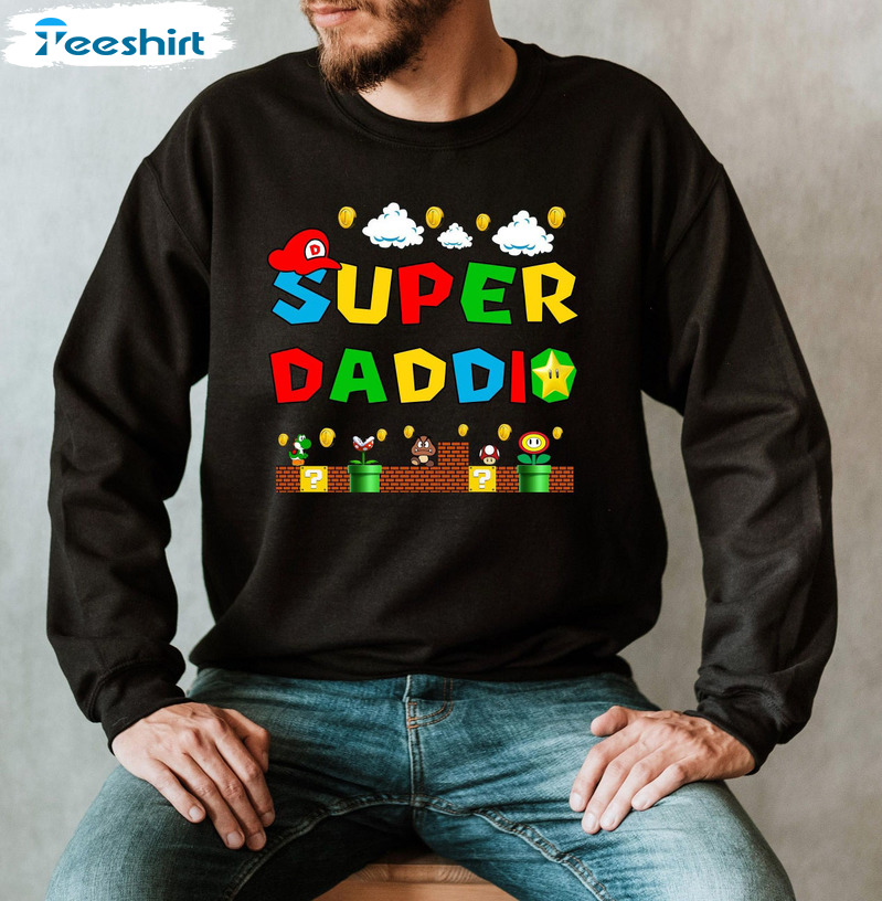 Super Daddio Game Sweatshirt, Father's Day Unisex Hoodie Crewneck