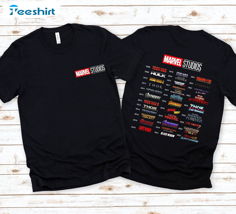 Marvel Studios Trendy Shirt, Avengers Team Unisex Hoodie Short Sleeve