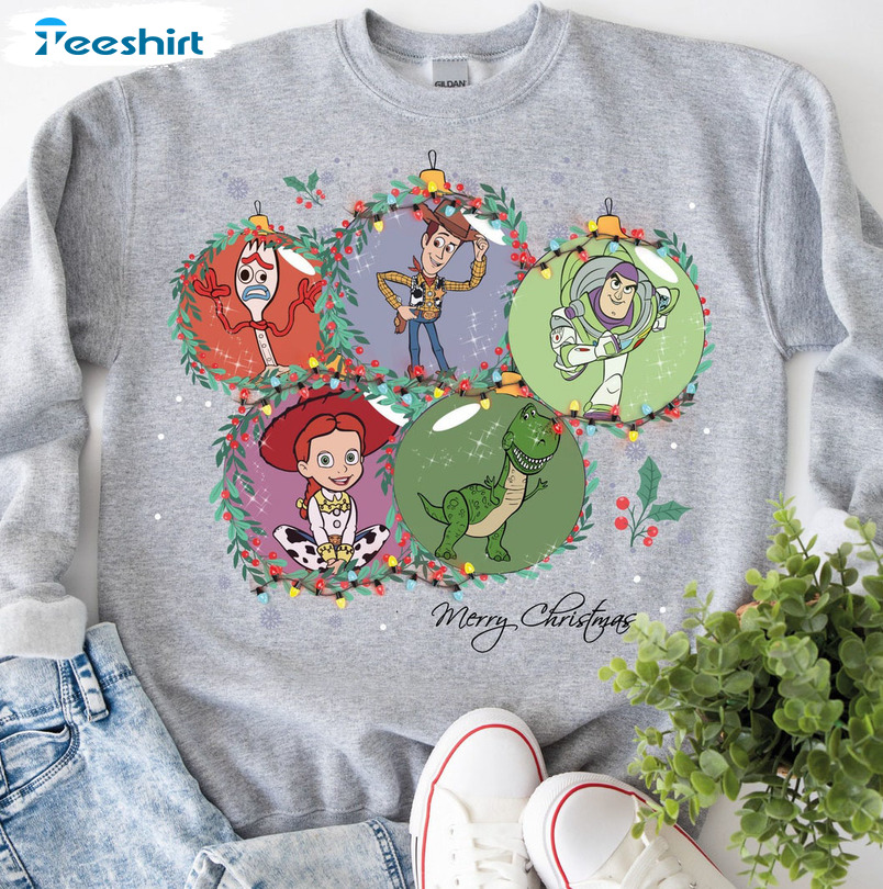 Merry Christmas Disney Shirt, Toy Story Alien Sweater Unisex T-shirt