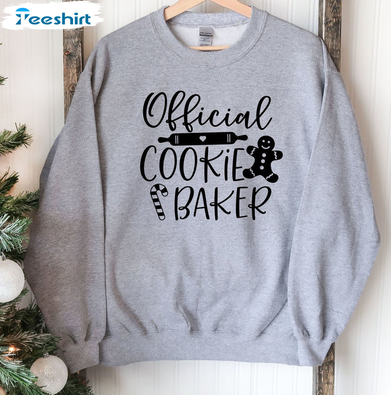 Official Cookie Baker Shirt, Christmas Couple Sweater Unisex Hoodie