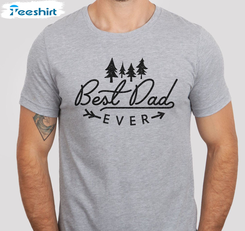 Best Dad Ever Vintage Shirt, Christmas Tree Crewneck Sweatshirt