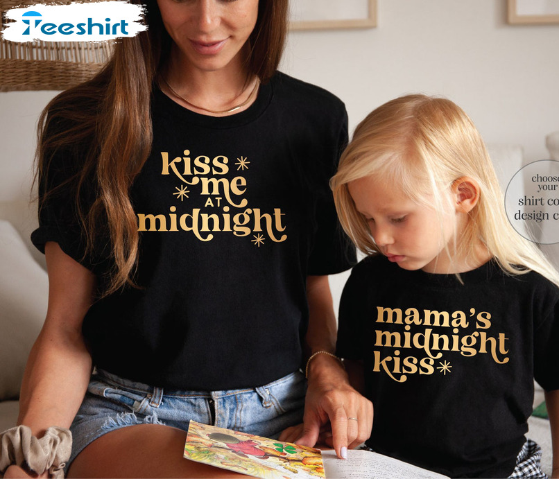 Kiss Me At Midnight Vintage Shirt, Midnight Matching Tee Tops Unisex T-shirt