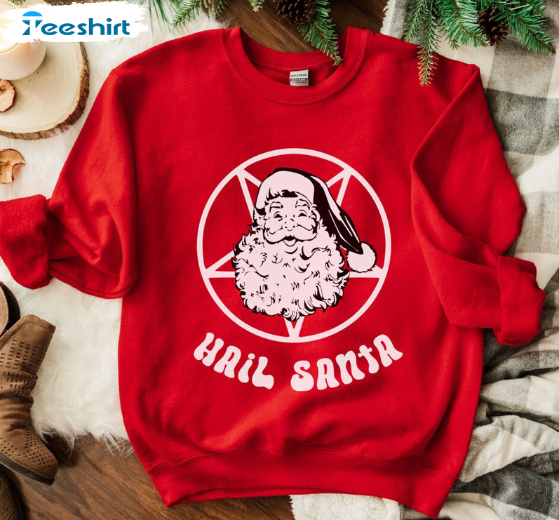 Christmas Emo Red and White Santa Chrismas Shirt