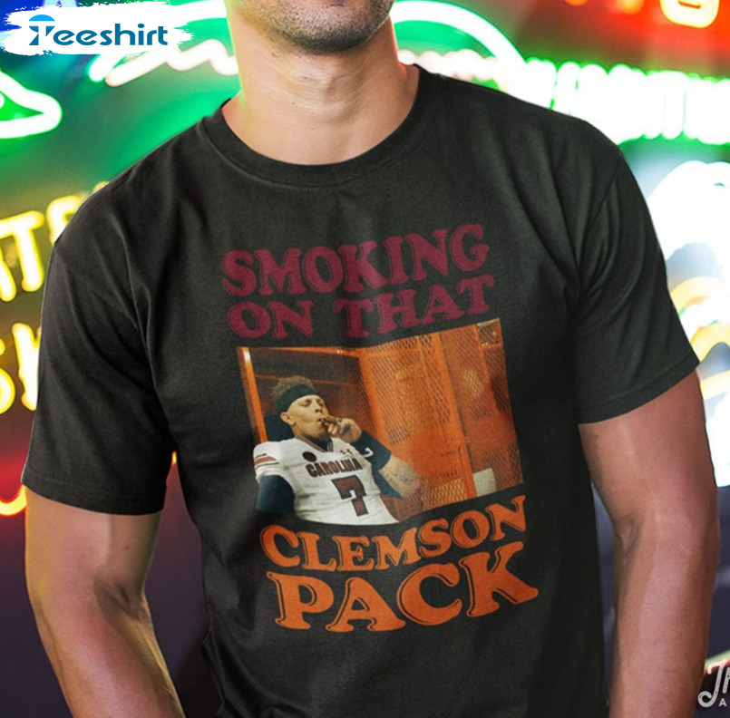 Smoking On That Clemson Pack Shirt, Clemson Tigers South Carolina Tee Tops Unisex Hoodie