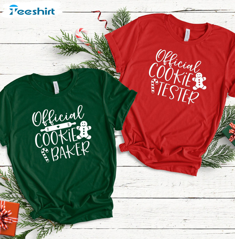 Official Cookie Taster Shirt, Official Cookie Baker Vinatge Unisex Hoodie Tee Tops For Couple