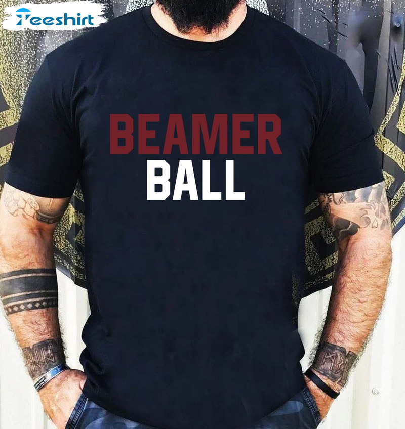 Beamer Ball Sweatshirt, Football Team Trending Short Sleeve Sweatshirt