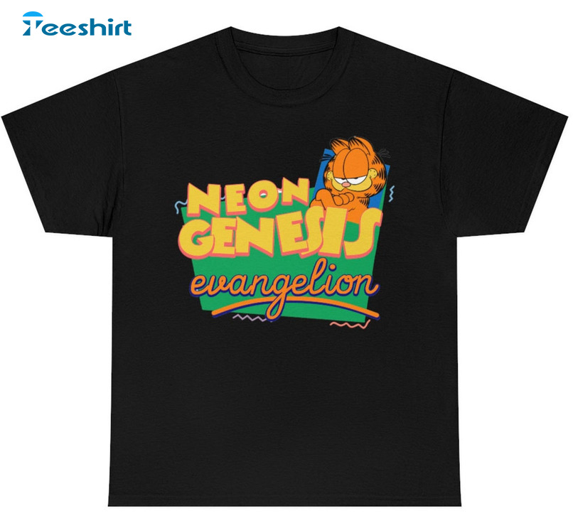 Neon Genesis Evangalion Shirt, Garfield Essential Short Sleeve Unisex T-shirt