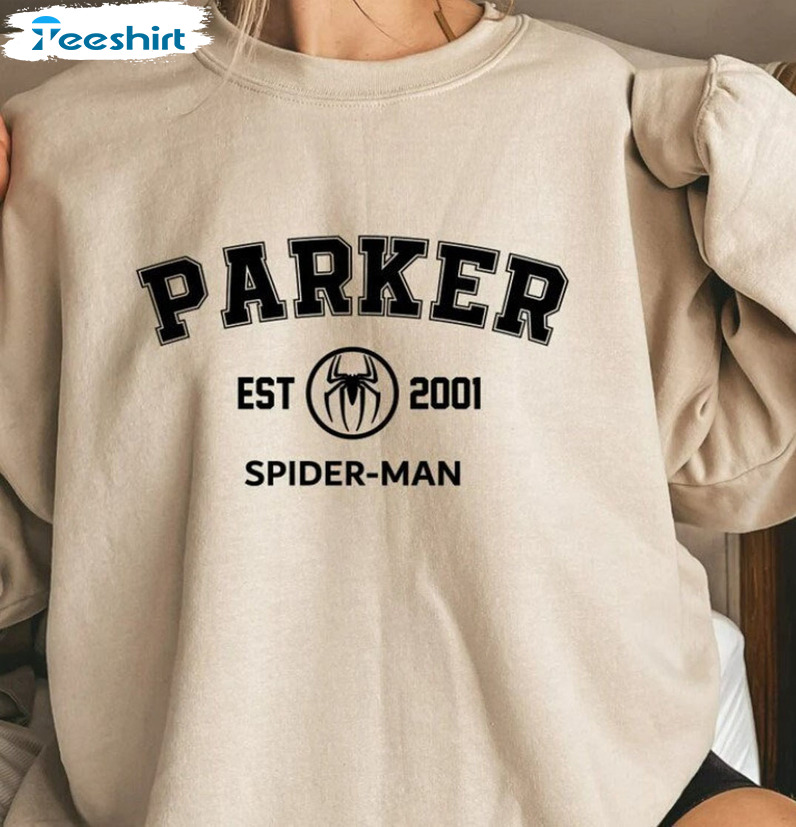 Parker Spiderman Shirt, Avengers Team Tee Tops Short Sleeve