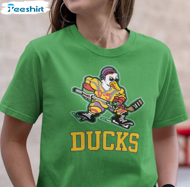 Mighty Ducks Vintage Shirt, Trending Short Sleeve Unisex Hoodie