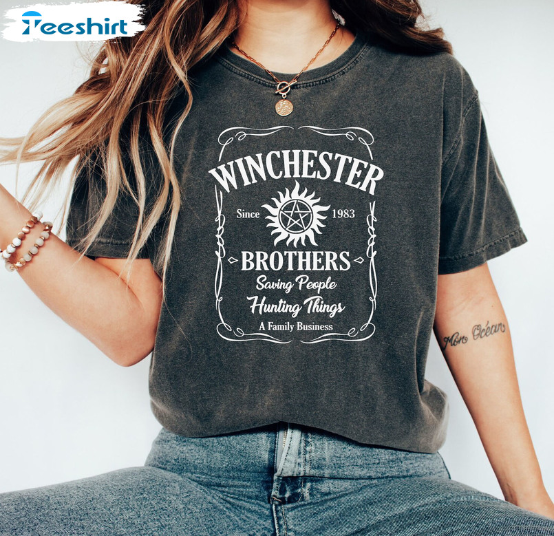 Winchester Brothers Shirt, Supernatural Tee Tops Long Sleeve