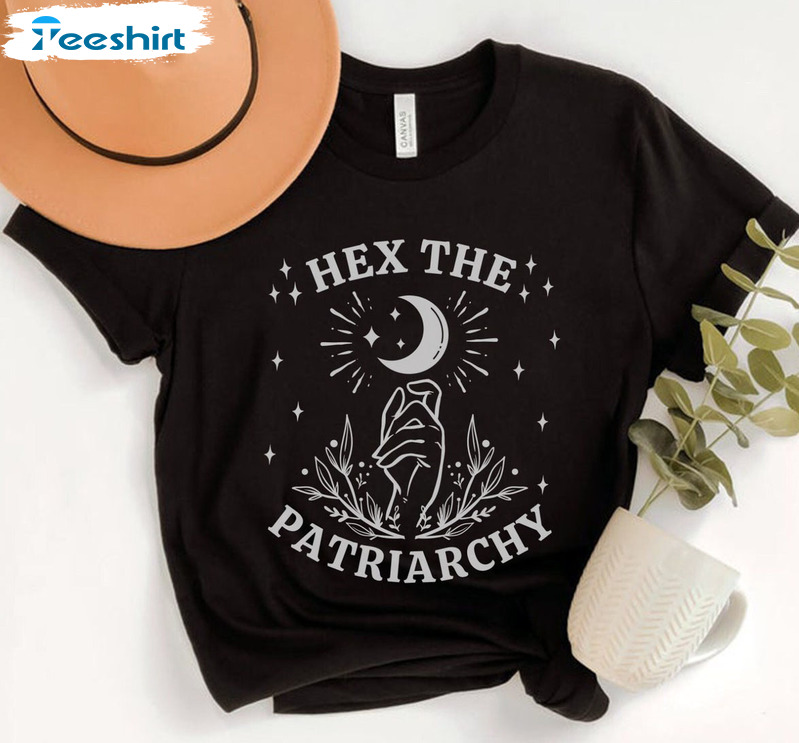 Hex The Patriarchy Smash The Patriarchy Shirt, Feminist Witch Long Sleeve Sweater