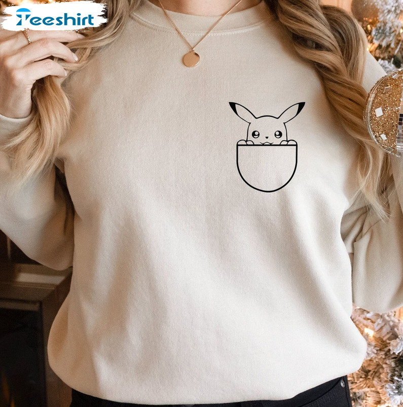 Pokemon Christmas Shirt, Vintage Unisex Hoodie Long Sleeve