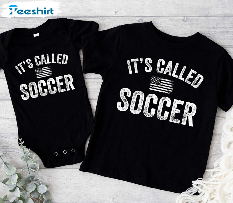 It's Called Soccer Shirt, American Flag Unisex Hoodie Crewneck