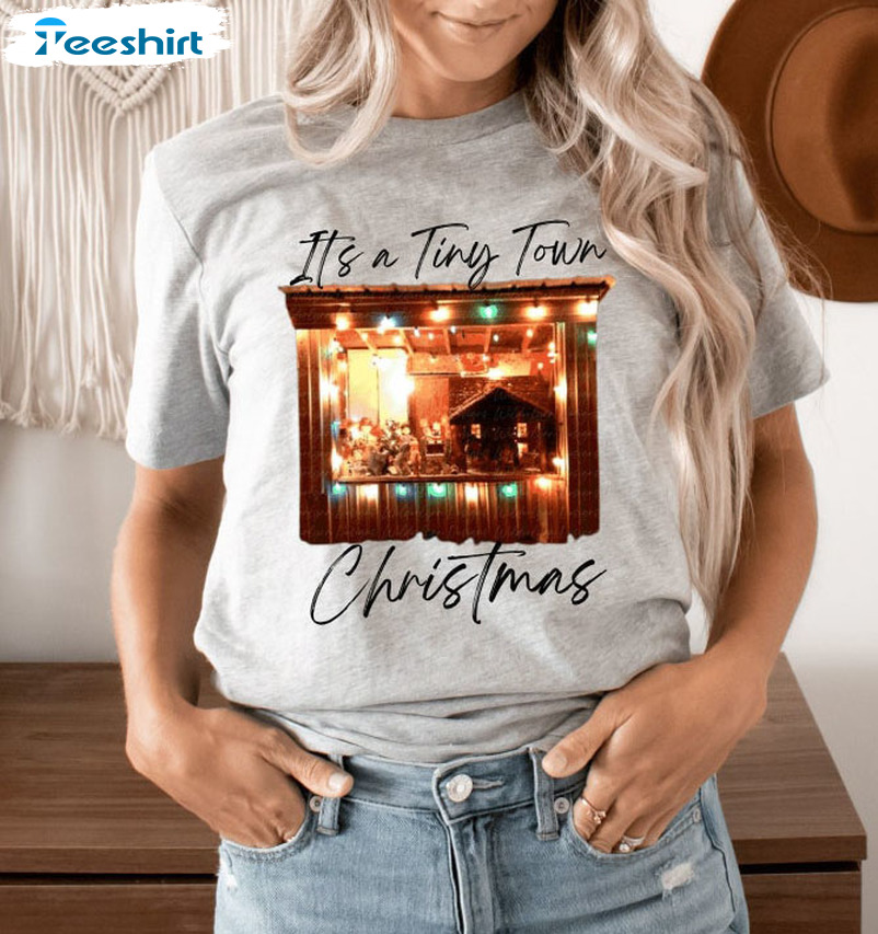 It's Tiny Town Christmas Shirt, Vintage Short Sleeve Unisex T-shirt