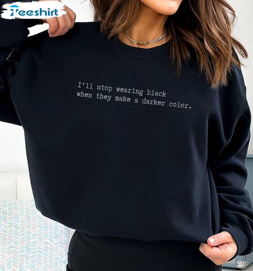 Wednesday Quote Sweatshirt, Black Minimalist Sweater Unisex Hoodie