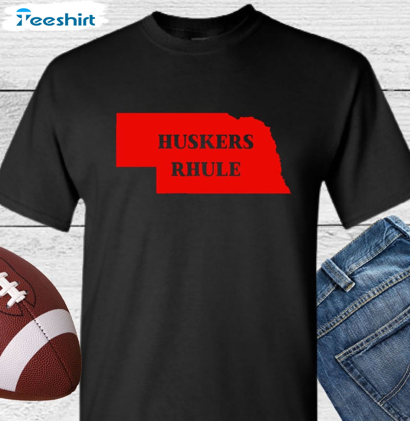 Huskers Rhule Trending Shirt, Nebraska Football Crewneck Unisex Hoodie