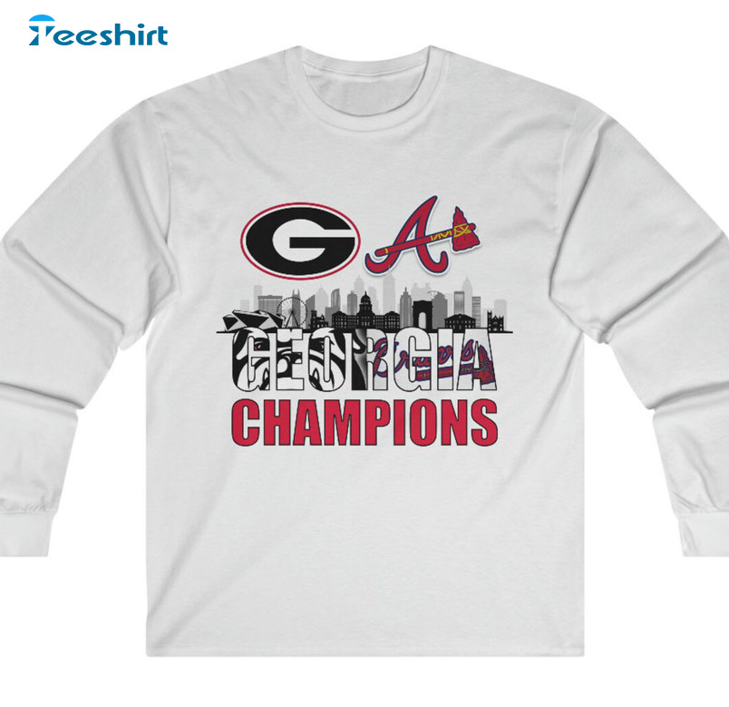 Georgia Champions Vintage Shirt, Football Trendy Unisex Hoodie Long Sleeve