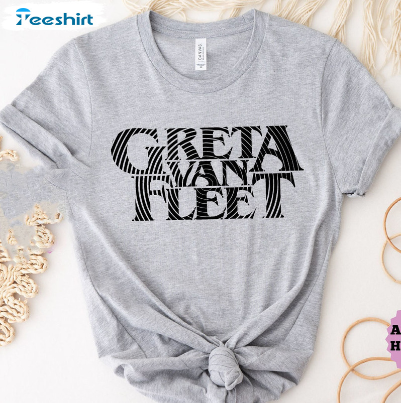 Greta Van Fleet Trendy Shirt, Unisex T-shirt Short Sleeve Vintage Design