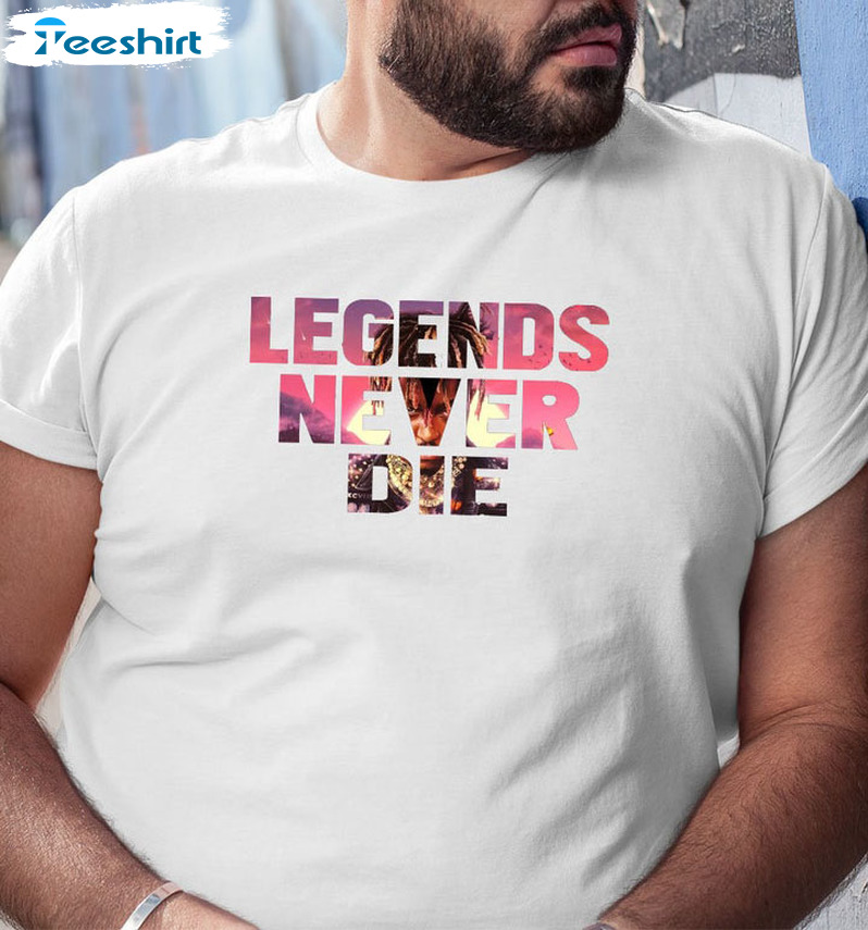 Legends Never Die Trendy Shirt, Juice Wrld Short Sleeve Crewneck