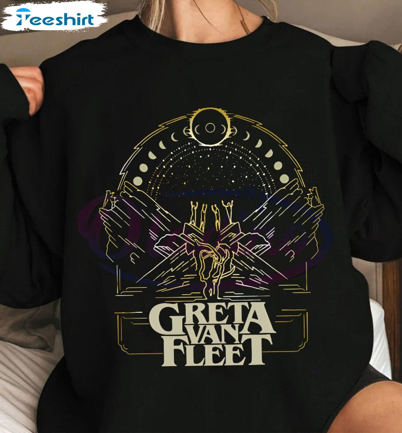 Greta Van Fleet Vintage Shirt, Trending Unisex T-shirt Short Sleeve Vintage Style