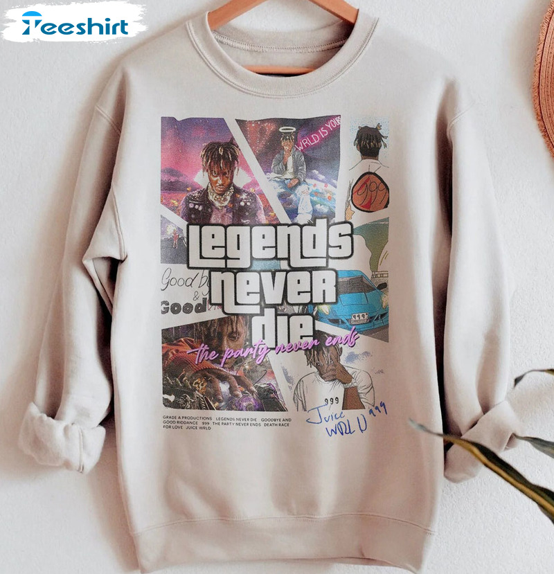 Legends Never Die Shirt, Juice WRLD Trendy Long Sleeve Sweatshirt