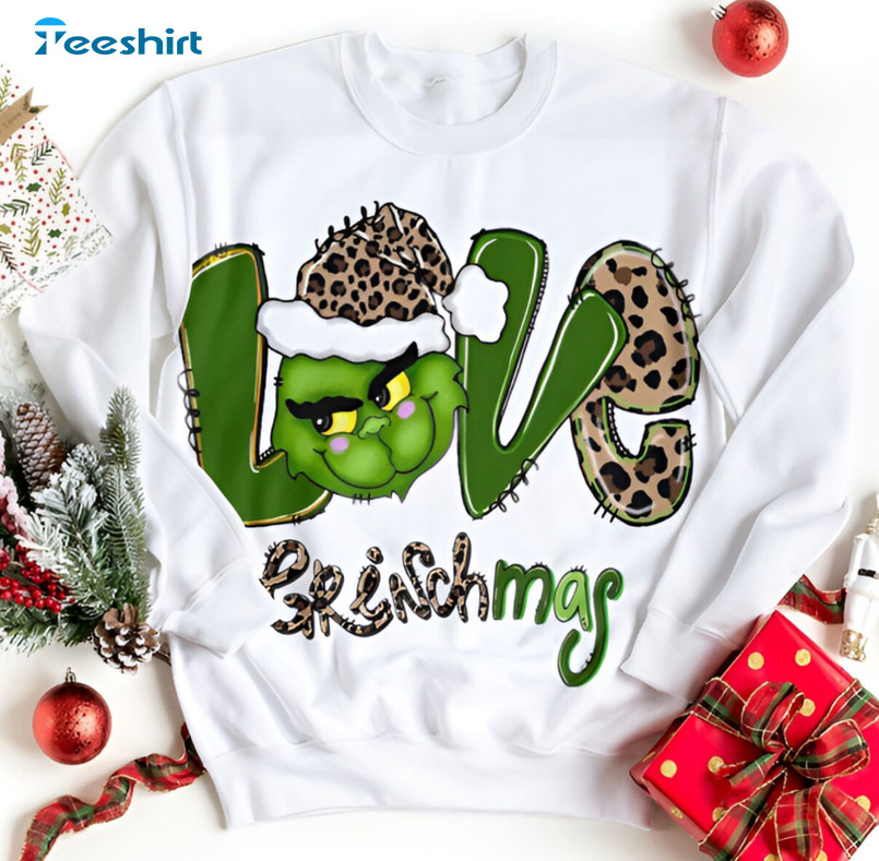 Grinchmas Love Shirt, Christmas Funny Unisex Hoodie Short Sleeve