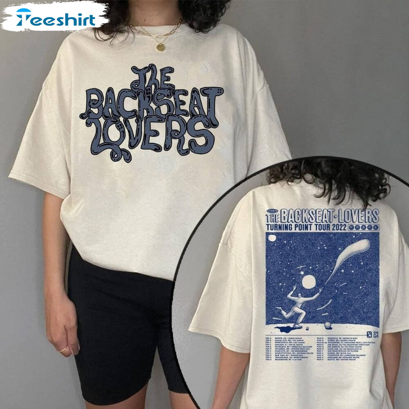 The Backseat Lovers 2022 Tour Shirt, North America Tour Crewneck Short Sleeve