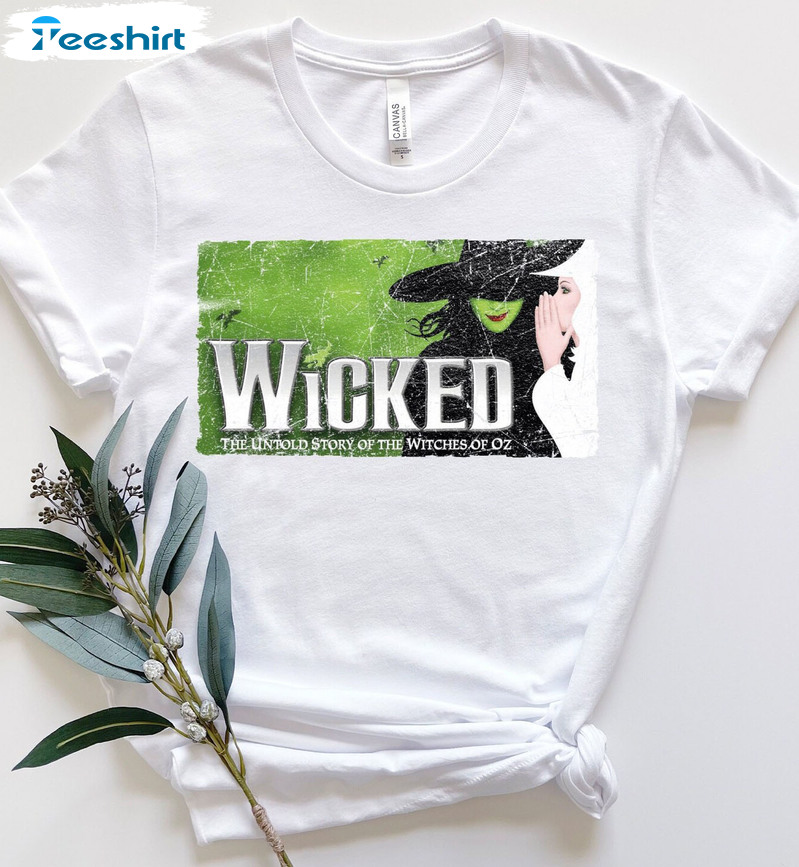 Wicked Broadway Musical Sweatshirt, Vintage Unisex T-shirt Long Sleeve