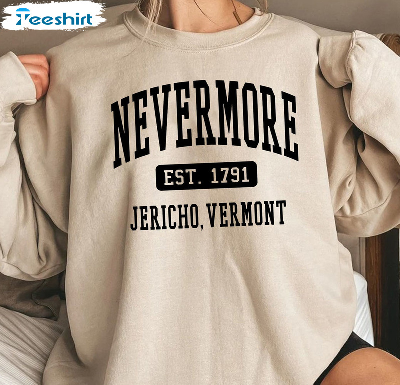 Nevermore Est 1791 Shirt, Trending Tv Series Tee Tops Short Sleeve