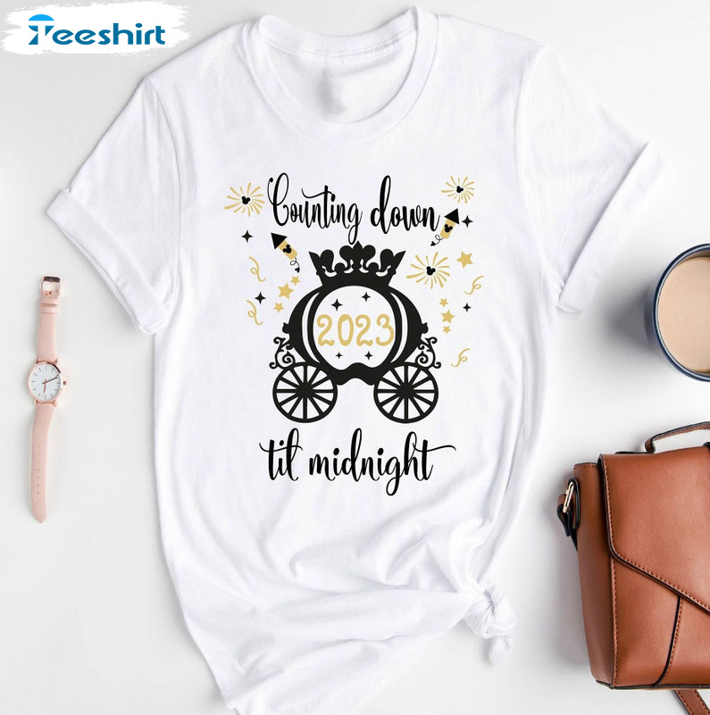 Counting Down Till Midnight Shirt, Disney Long Sleeve Tee Tops