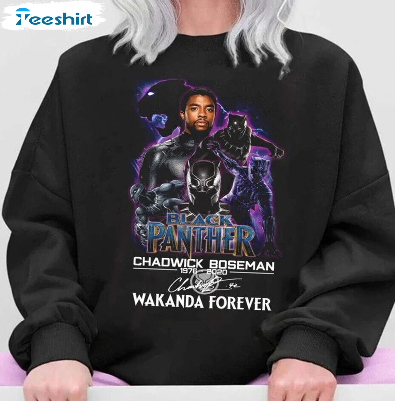 Black Panther 2 Shirt, Wakanda Forever 2022 Unisex Hoodie Crewneck