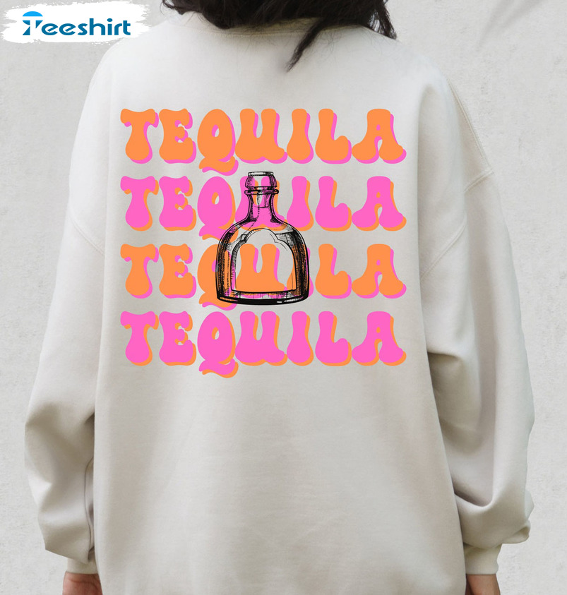 Mis Amigos Tequila Sweatshirt, Alcohol Crewneck Unisex Hoodie