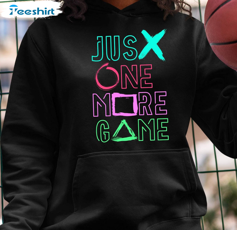 Just One More Game Shirt, Funny Gaming Tee Tops Unisex T-shirt