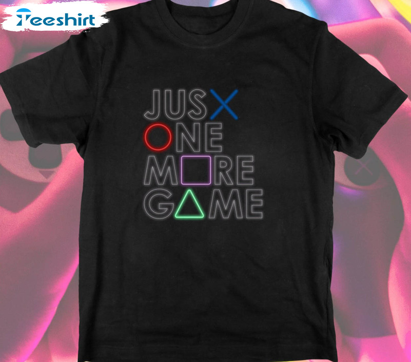 Just One More Game Vintage Shirt, Gaming Esports Crewneck Unisex Hoodie