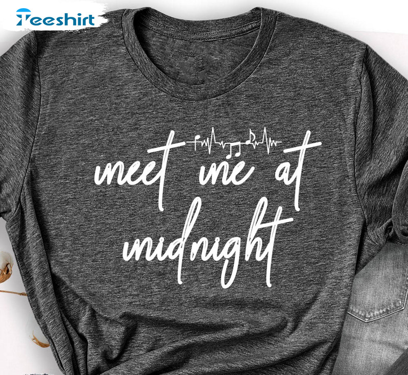 Meet Me At Midnight Vintage Shirt, Music Lover Trending Unisex Hoodie Long Sleeve