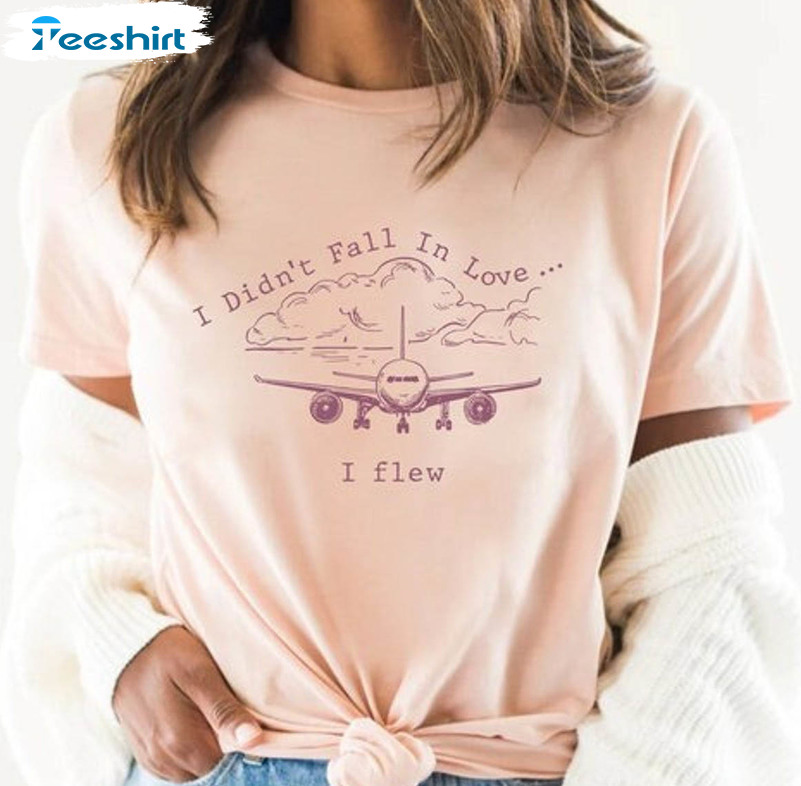 I Didn’t Fall In Love I Flew Vintage Shirt, Booktok T-shirt Long Sleeve