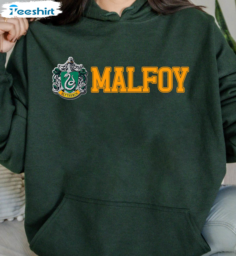 Malfoy Vintage Sweatshirt, Draco Malfoy Tee Tops Short Sleeve