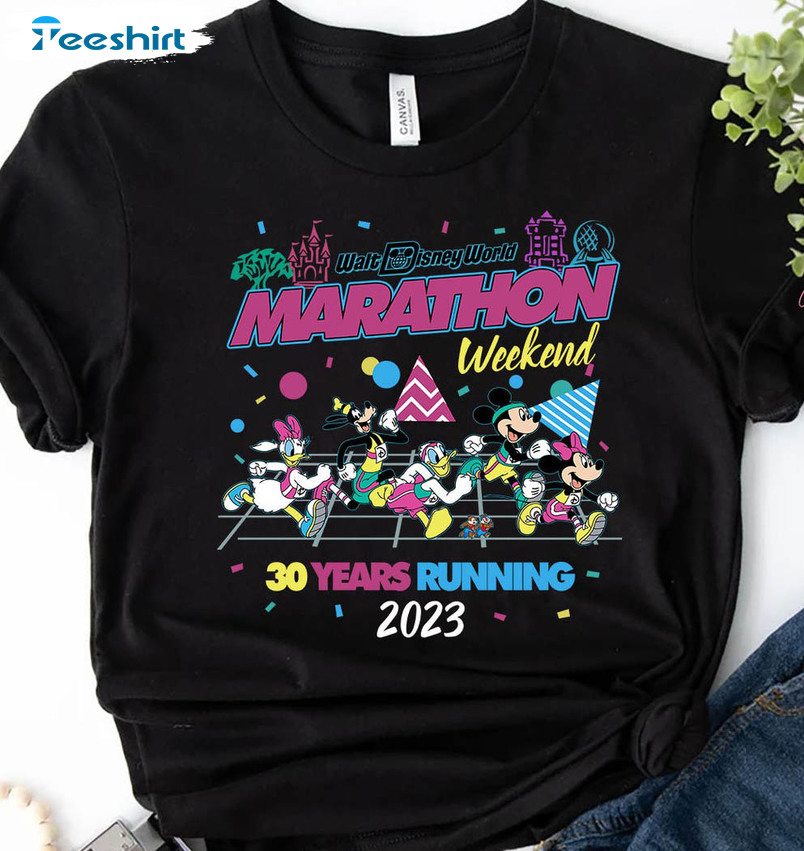 Run Disney Every Mile Is Magic Shirt, Marathon 2023 Disney Crewneck Unisex Hoodie