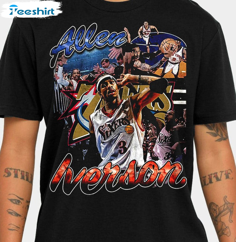 Allen Iverson The Answer Shirt, Trending Philadelphia Short Sleeve Crewneck