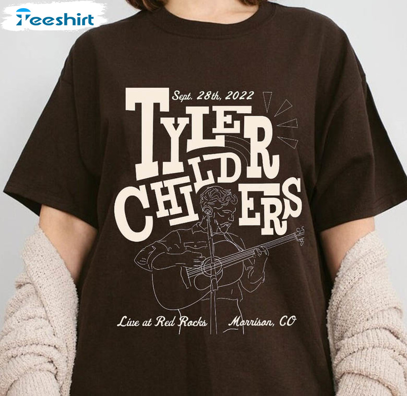 Tyler Childers Live At Red Rock Shirt, Western Country Music Sweater Short Sleeve