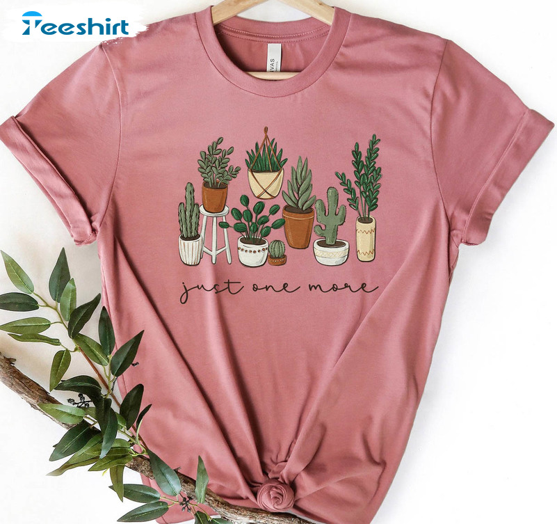 Just One More Shirt, Plant Lady Unisex Hoodie Short Sleeve