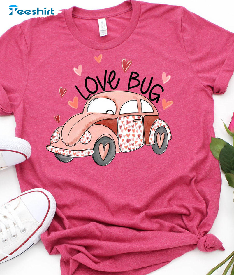 Love Bug Valentine Shirt, Valentines Day Trending Sweater Crewneck