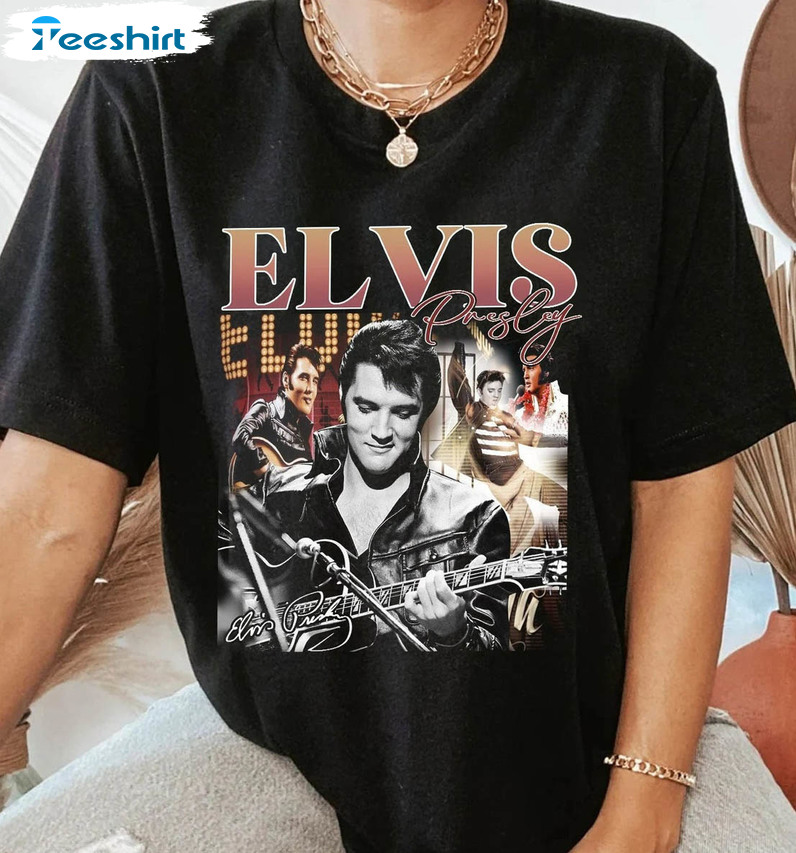 Elvis Presley Homage Shirt, Elvis Presley 2022 Movie Short Sleeve Tee Tops