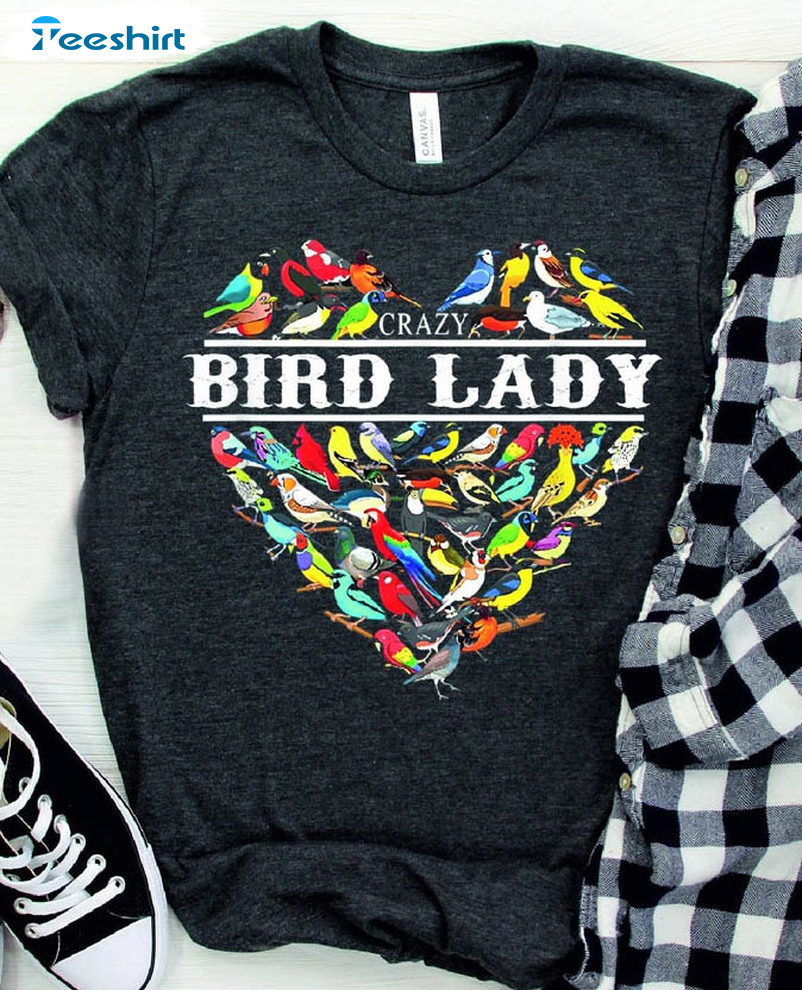 Crazy Bird Lady Trending Shirt, Birdwatcher Sweatshirt Unisex Hoodie