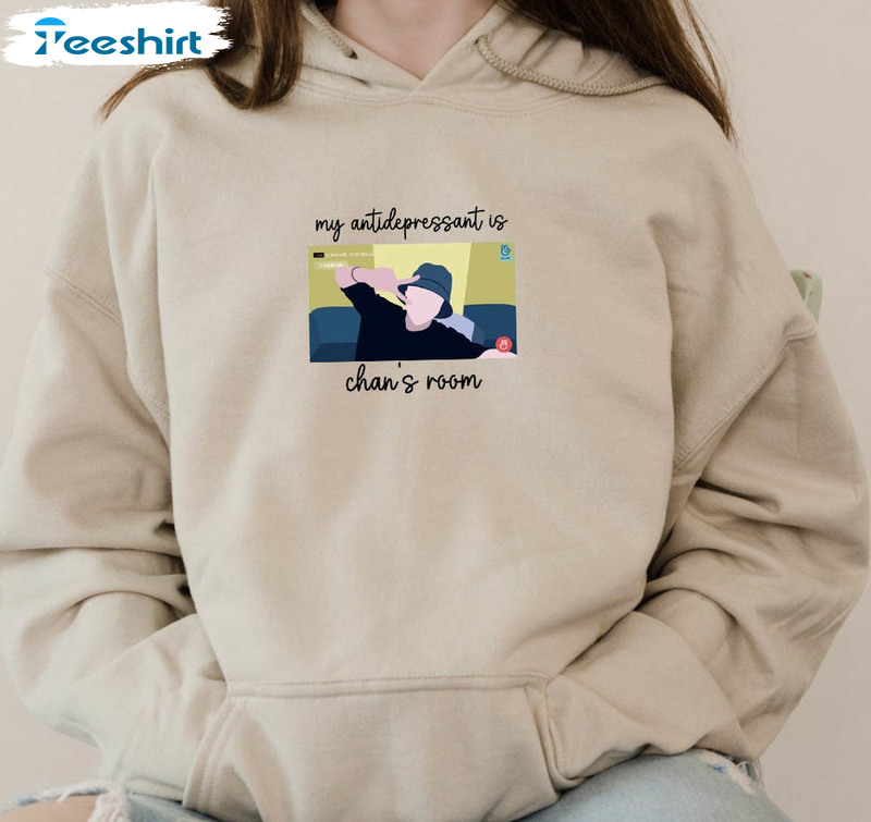 My Antidepressant Is Chan's Room Shirt, Bangchan Sweatshirt Unisex Hoodie