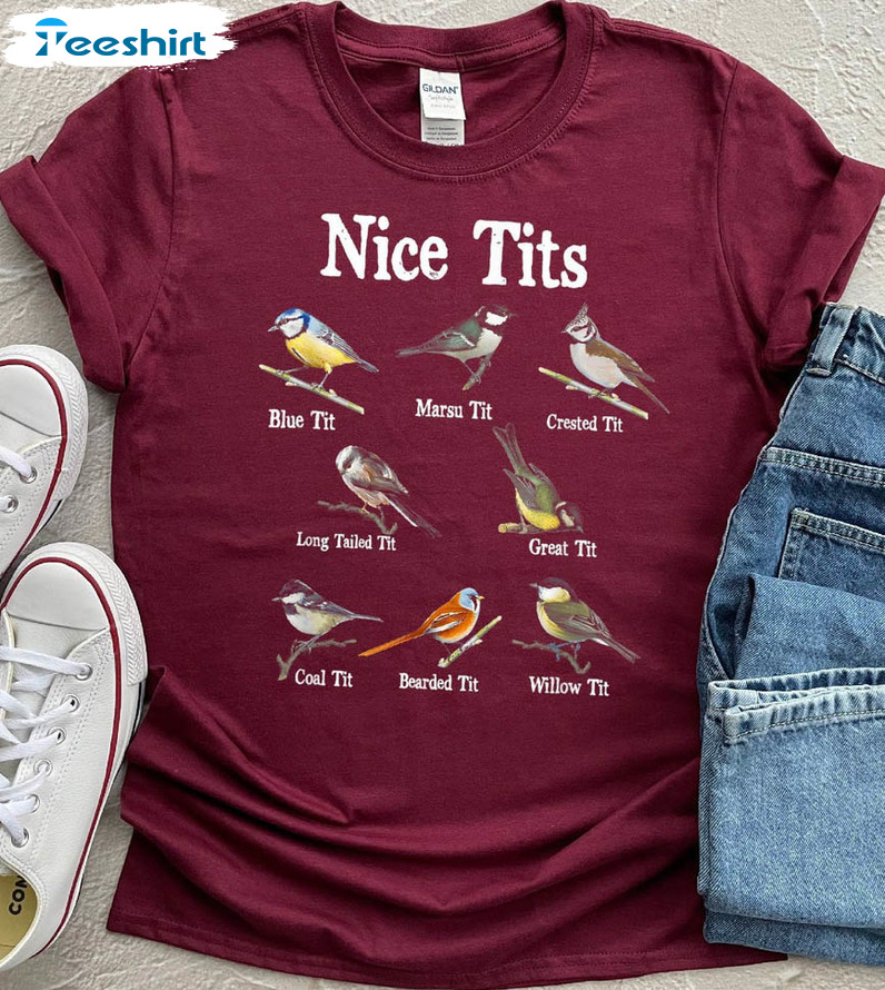 Nice Tits Shirt Birdwatching Lover Sweatshirt, Unisex Hoodie